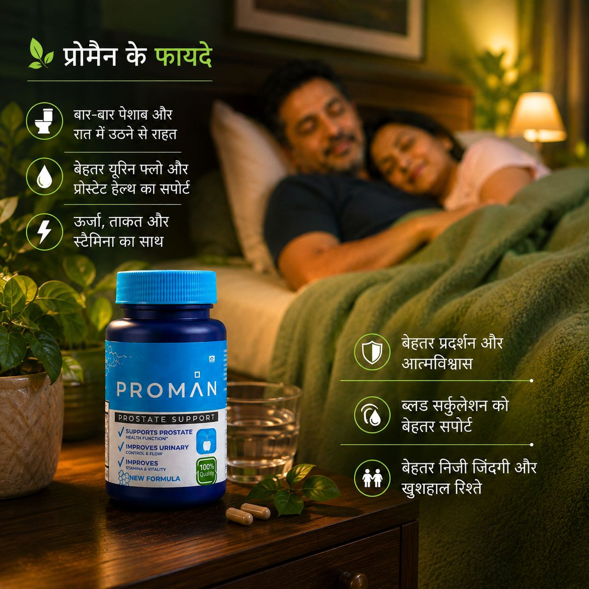 PROMAN ™ |  प्रोस्टेट ग्रंथि के कामकाज को सामान्य करता है और शक्ति बढ़ाता है!